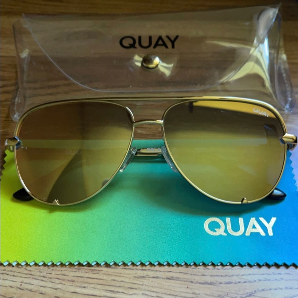 Quay Australia High Key Mini Polarized Sunglasses